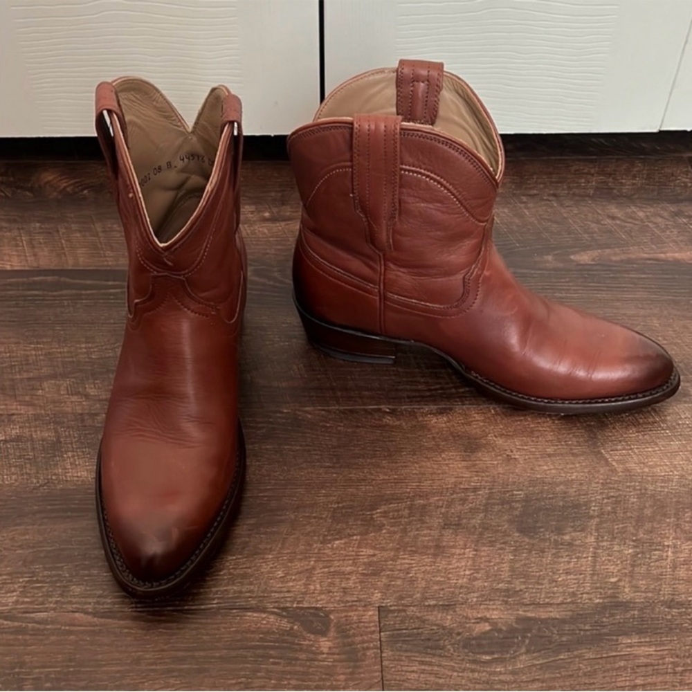 TECOVAS Penny Ankle western cowboy boots - Bourbon Calf
